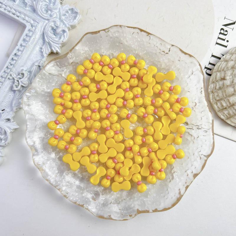 New Resin kt Bowknot 10*5mm Colorful Nail Art Accessories Nail Phone Case Hairpin Decoration DIY