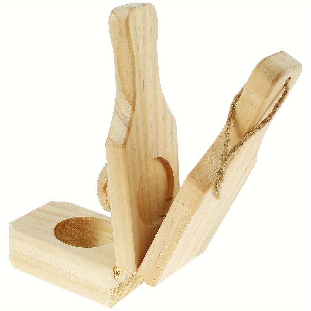 1 Piece [two-in-one] Wooden Banana Press, Potato Grinder, Foldable Kitchen Food Making Tool