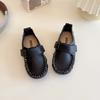 Autumn Leather Shoes New Fashion Simple Girl Shoe Anti Slip Comfort Soft Kid Shoe Casual Exquisite Flat Bottomed Boys' Loafers
