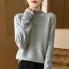 Women's Cashmere Sweater Qinghe Cashmere 30% Cashmere 70% Wool Women's Autumn and Winter Thick Cashmere Pullover Soft and Warm