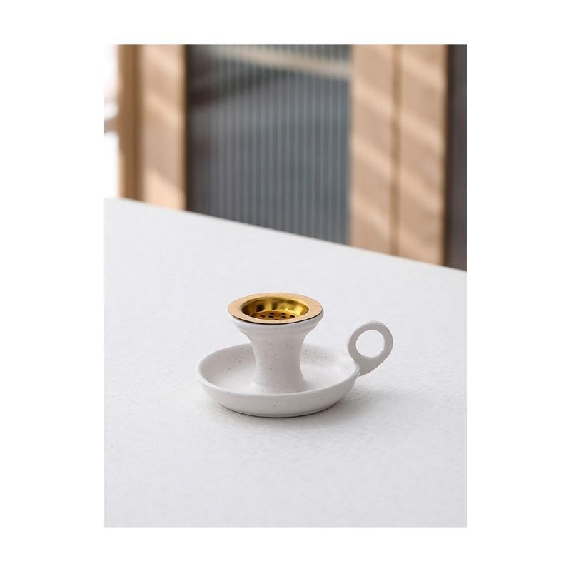 Ceramics Incenses Holder,Cone Incenses Burners with Handle,Ashes Catcher,Aromatherapys Ornament Home Office Decorations