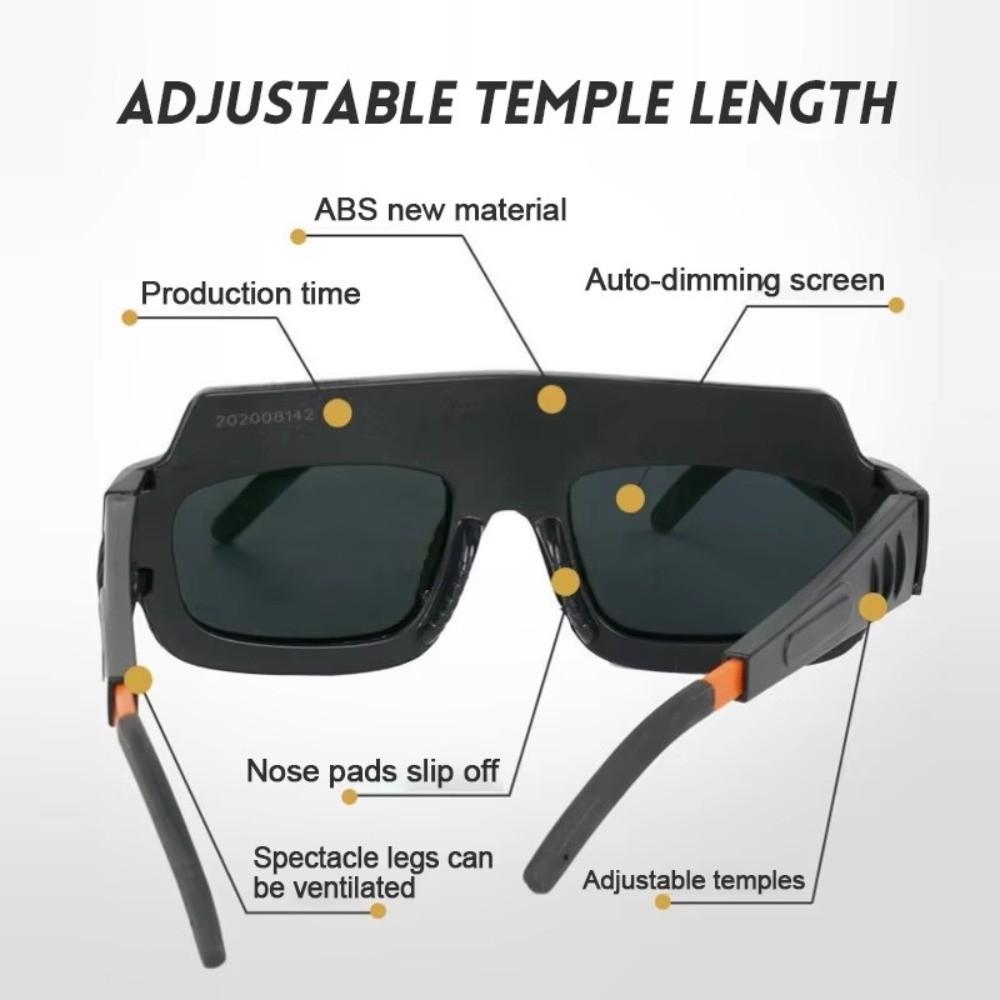 New Automatic Dimming Welding Glasses Anti-glare Auto Darkening Welding Protective Goggles Solar Eye Protective PC Glasses
