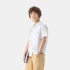 GAP Boys' 2025 Summer Oxford Bear Embroidered Short Sleeve Shirt