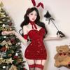 Lingerie Sexy Bunny Cosplay Velvet Christmas Robe Cross Party New Dress