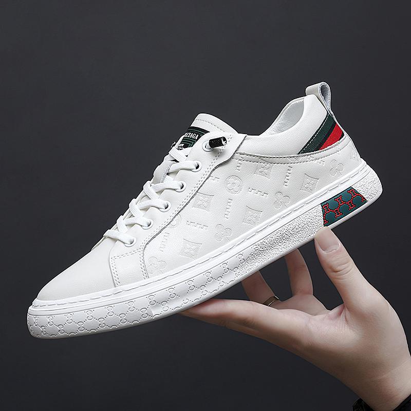 Fashion leather four seasons handmade online white shoes trendy shoes men s board shoes men s casual shoes 38
