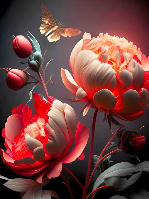 5D diamant mozaic bujor roșu imagine strasuri broderie flori pătrat complet rotund truse pictură artă de perete nou sosire