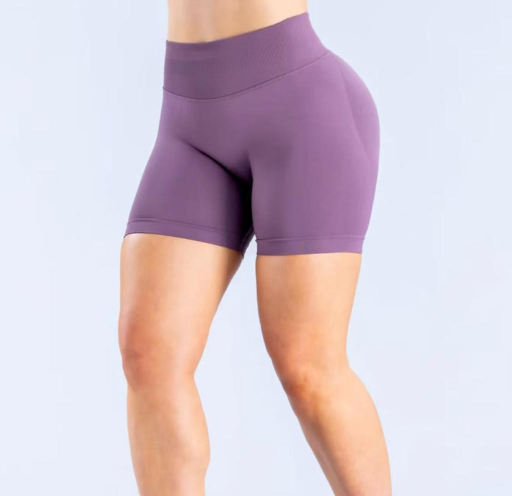 Dfyne Naadloze Dames Yogashorts - Billiftend, Hardloop-, Fitnessbroek