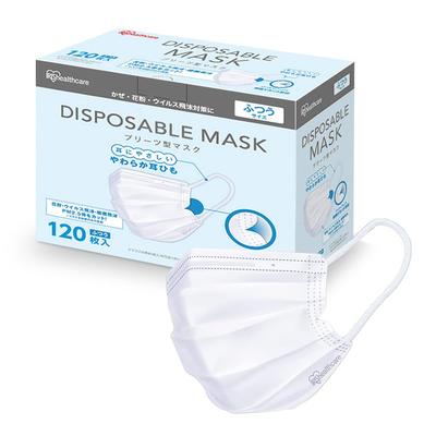 Vlies Plissee 120 Groß Normal Bequem Smart Basic Masken, Anzahl, Kapazität, Größe, 16,5 cm Breit, Ohren, Weiß,