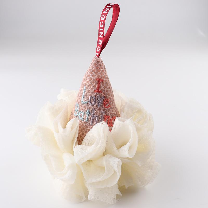 

High-end Ice Cream That Doesn t Melt In The Bathroom Soft Scrubbing Bath Ball for Cute Bathing білий