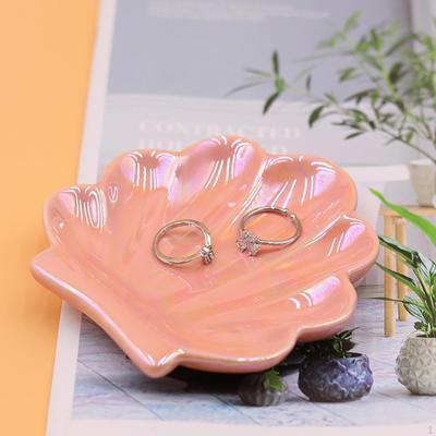 Bandeja Plato para Joyas Lindo Organizador Decoración de Tocador Cerámica Porta Baratijas Anillos