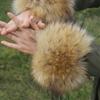 Frauen Kunstpelz Plüsch Manschette Hand Armwärmer flauschig weiche Handgelenk Band Handschuhe Winter