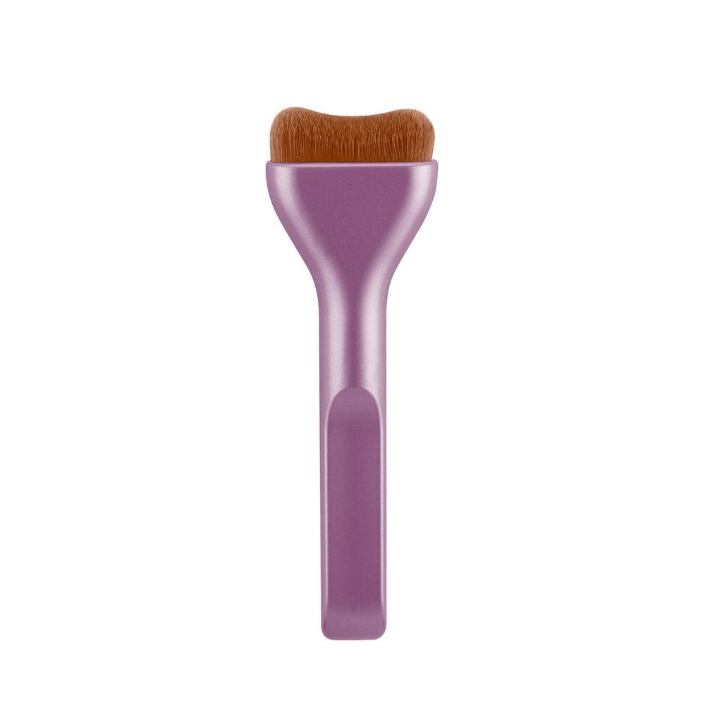Ultra-Thin Tongue Shape Cushion Powder Brush - Flat Head, Soft Bristles for Seamless Concealer Application