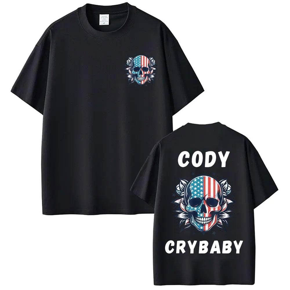 American Nightmare Cody Rhodes Logo Tshirt Unisexs Clothing Violence Aesthetic T Shirts Casual Loose Oversized T Shirt Streetwear