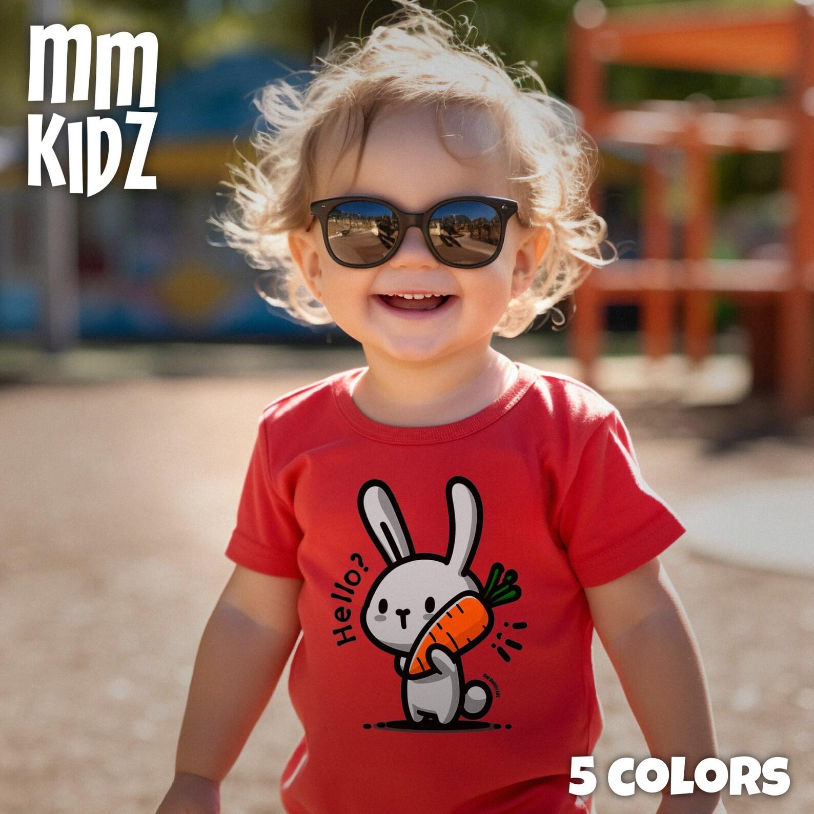 Bunny Graphic Tee | Cute Cartoon Bunny T-Shirt | Cute Cartoon Animal T Shirt | Unisex T Shirt | Funny Gifts for Kids | Pajama T-Shirt 160