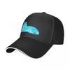 Turquoise Irritated Tiger Baseball Cap Sunhat Rugby Luxury Hat Caps For Women Men's