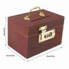 Password Lock Locking Money Storage Box With Handle Security Vintage Wooden Piggy Bank Wooden Material Small Size