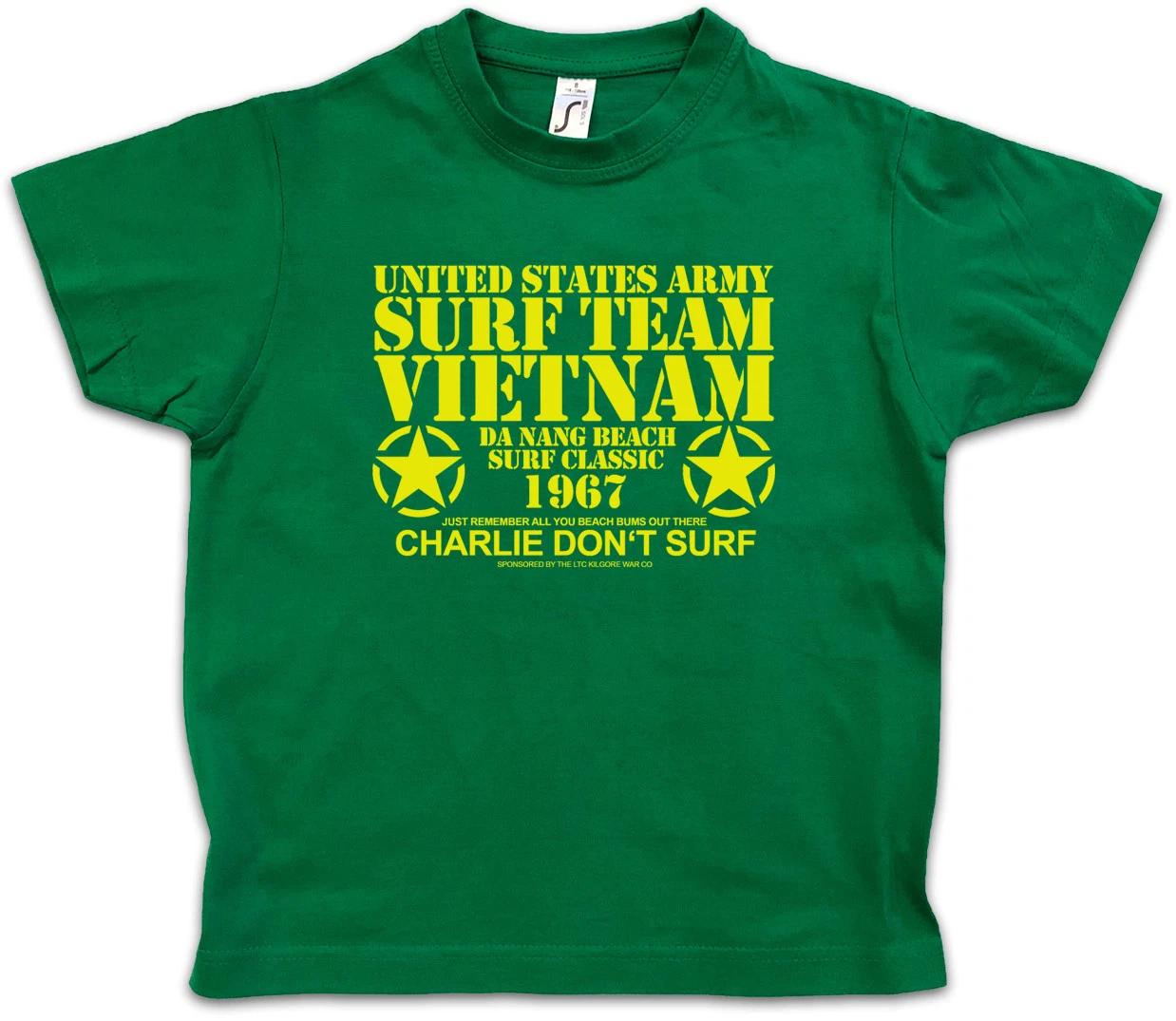 SURF TEAM VIETNAM I Kids Boys kids boys T-Shirt Apocalypse Don?t Surf Army USA Now 160