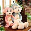 New Cute Babe Monkey Doll Plush Toy Girl Sleeping Pillow Creative Banana Monkey Doll