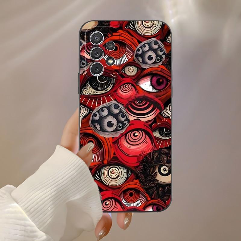 Scary Face Eyes Phone Case For Samsung A53 A52 A13 A73 A32 A51 A23 A22 A12 A02s A20e A40 A50 A21 A72 A70 Cover
