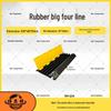 Durable Road Crossing Cable Protector: Anti-Crush Rubber Trunking Cover for Floor Protection