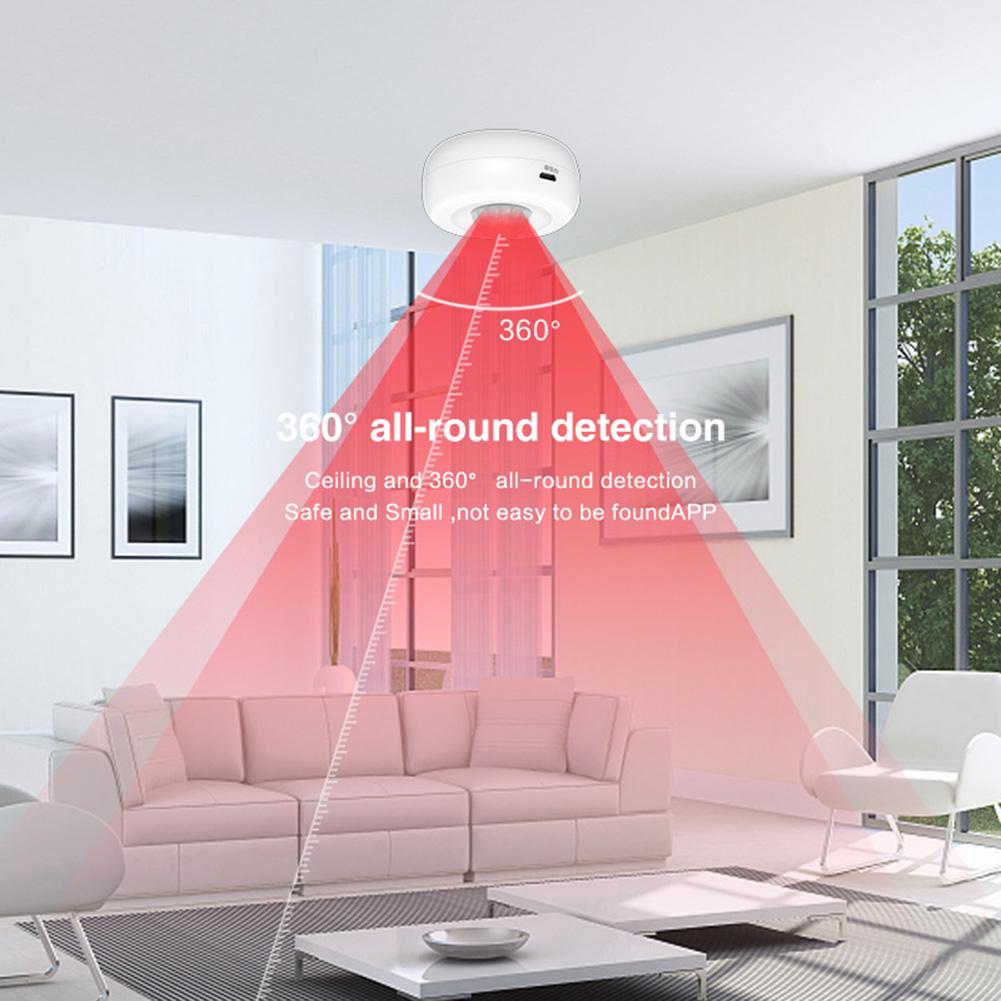 Smart WiFi Infrared Sensor for Motion Detection with Mobile Alerts via For Tuya App for Secure Home and Office