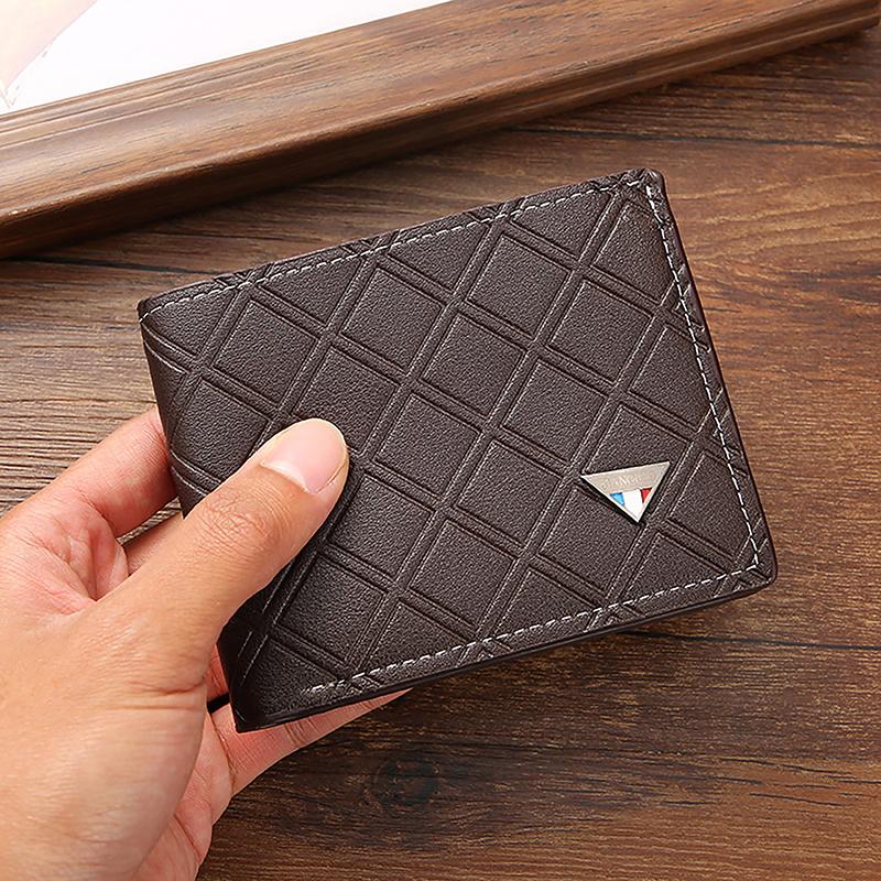 Business Men'S Wallets Pu Leather Soft Multifunctional Coin Pocket Id Credit Cards Holder Male Money Coin Photos Short Purses