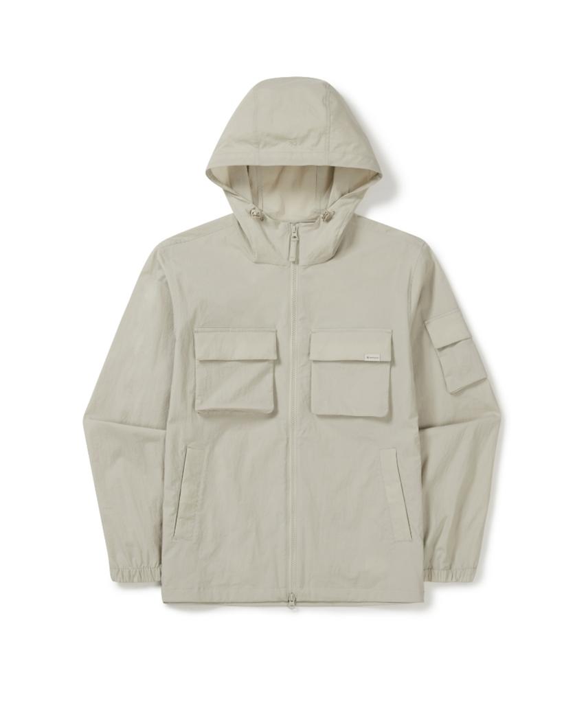 Giacca a vento con tasca Root Out Snowpeak Apparel (S26Mmrwb60) Beige chiaro