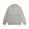 AMI White Heart-shaped Jacquard Alpaca Wool Blended Loose Sweater Polo Collar Men Pullover Sweater