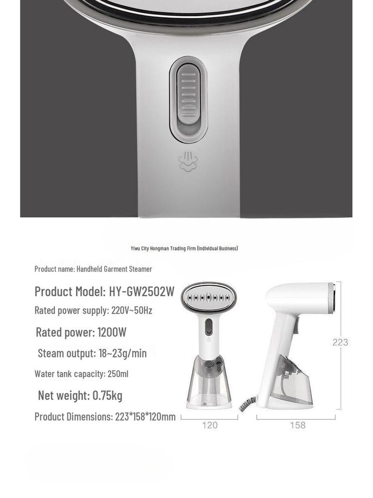 2026 Portable Handheld Garment Steamer and Iron for Home and Dorm Use