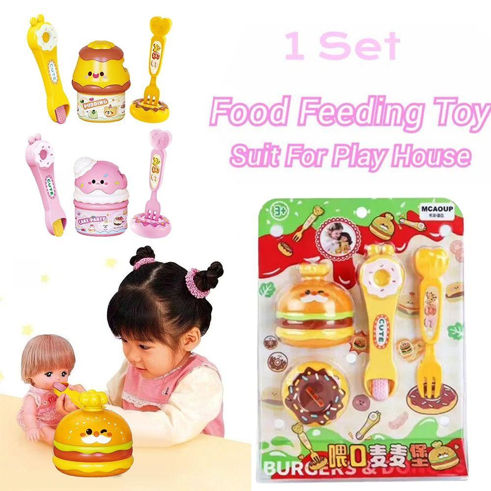 Simulation Hamburger Ice Cream Food Feeding Toy Jelly Play House Toys Early Education