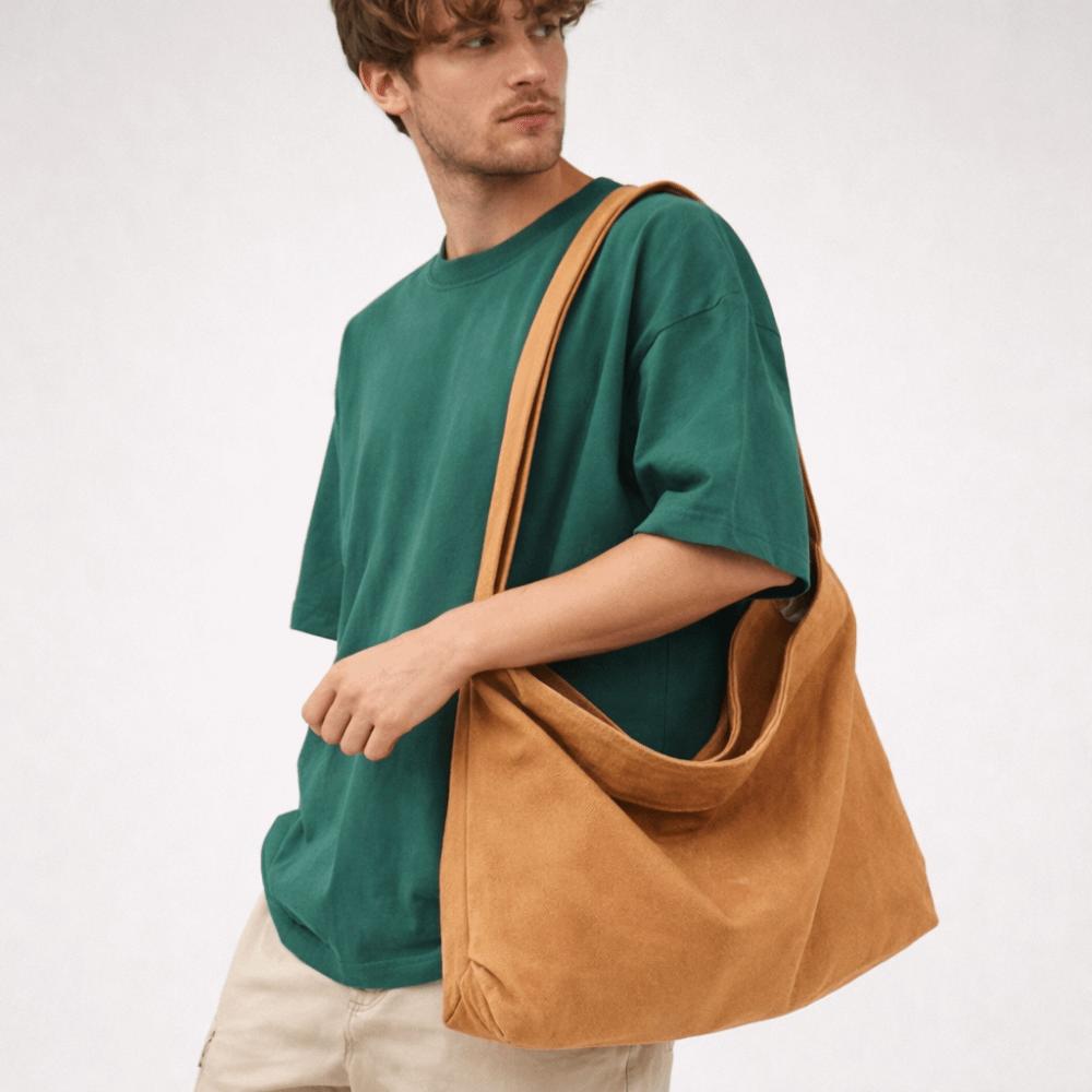 Large Capacity Canvas Crossbody Bag Thickened Sturdy Tote Bag Fashion Women's Shoulder Bag Student