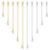 10Pieces Necklace Extenders Gold Silver Bracelet Anklet Extension Chains with Lobster Clasps and Closures 5/7/10/12/15cm