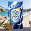 Asciugamano da Spiaggia con Stampa del Leicester City Football, Asciugamano Grande Morbido ad Asciugatura Rapida per Spiaggia Campeggio Nuoto