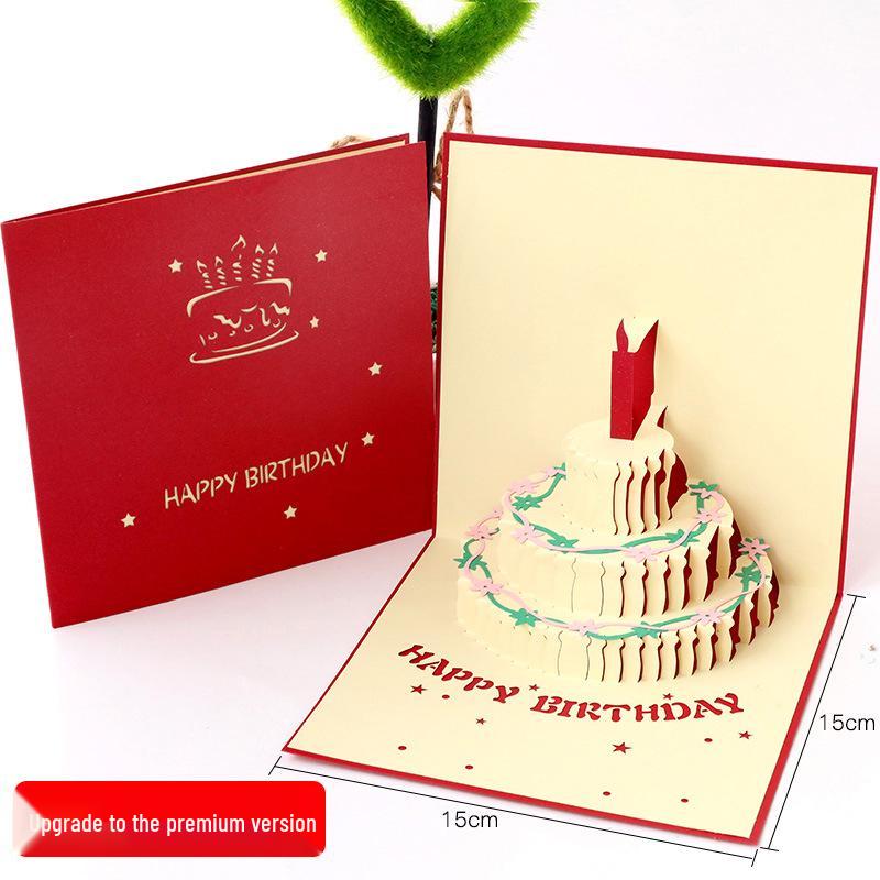 3D Custom Music Birthday Card with Recording, Handmade Gift Message "Add Oil"