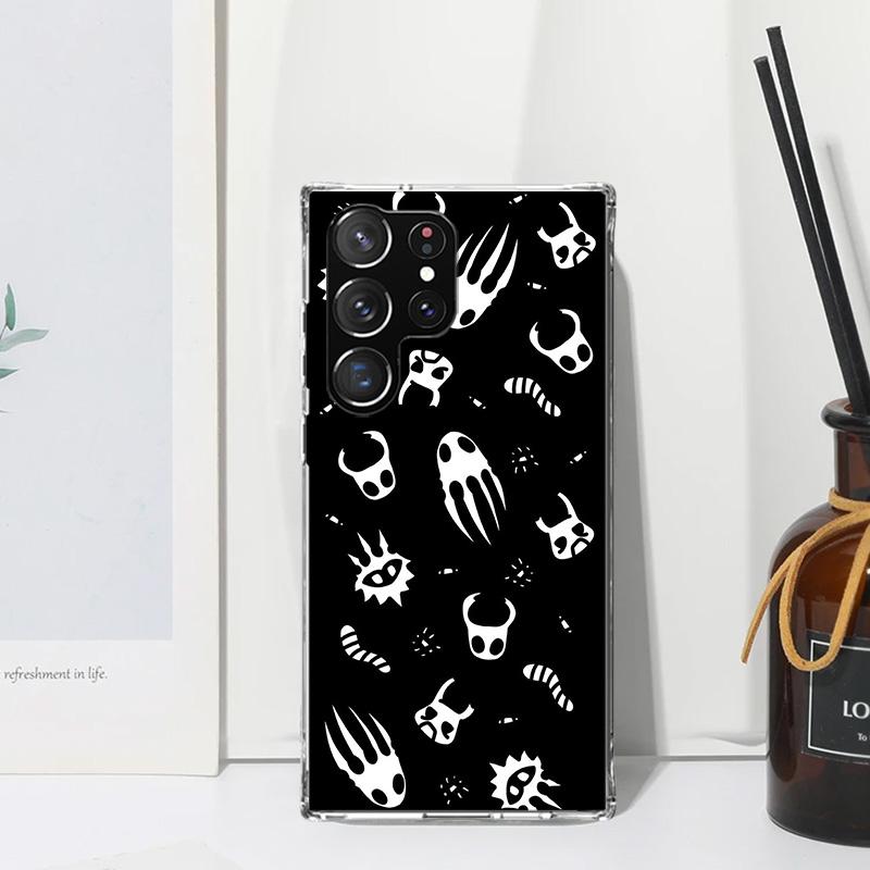 Hollow Knight Cartoon Phone Case For Samsung Galaxy S25 S24 S23 S22 Ultra S21 FE S20 Plus S10 + S10E Art Fundas Back Cover S24 S