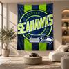 Decorative Tapestry,Seattle Seahawks Printed Wall Art, Lightweight Wall Hanging For Bedroom Background