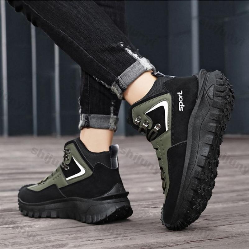 Fashion Large Size Men's Shoes Spring Autumn Fashion Hiking Non Slip Outdoor Sneakers Comfortable Height Increase Luxury Casual Shoes