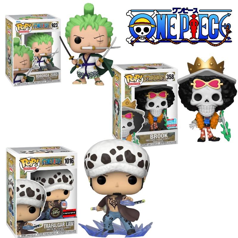 Funko Pop One Piece Luffy Brook Chopper Zoro Nami Law Actionfigur Spielzeug 9cm