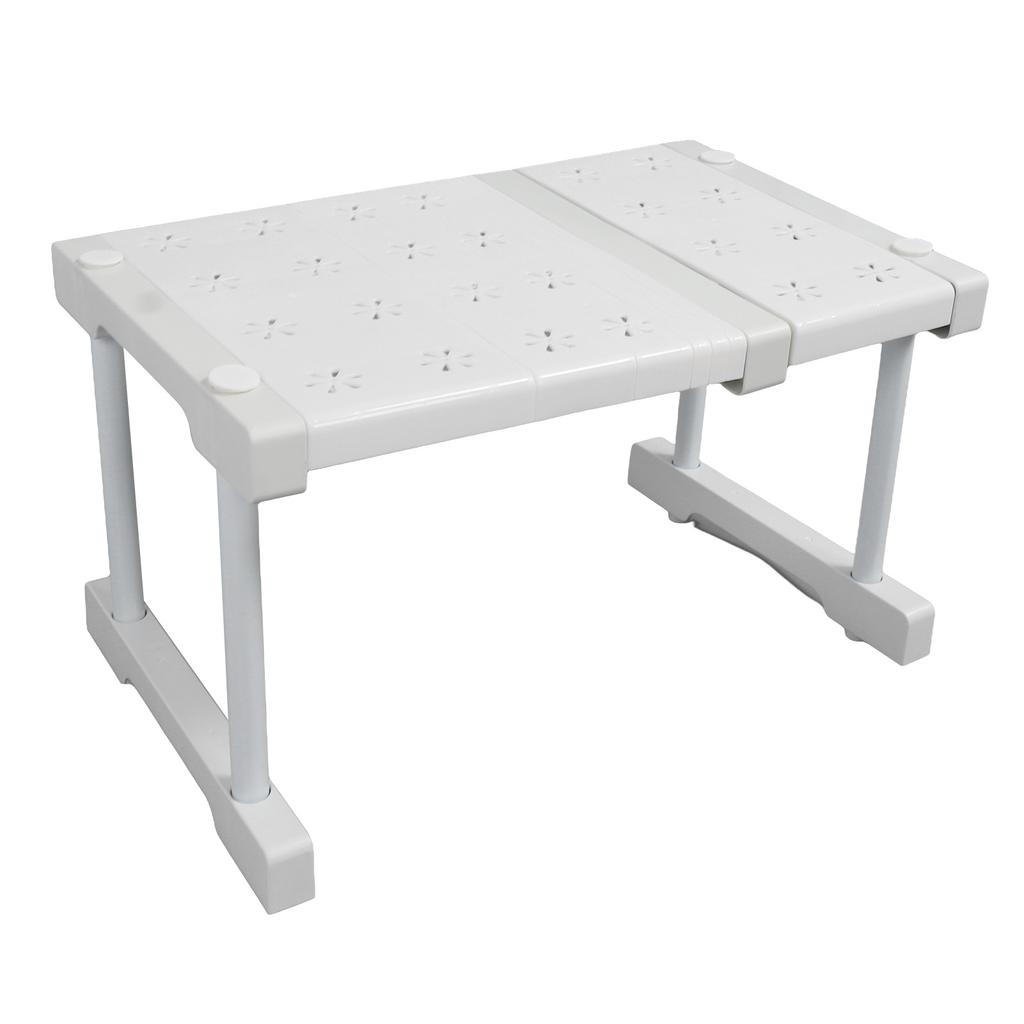 Expandable Closet Shelf Organizer Adjustable Space Saving Wardrobe Sink Tension Shelf 24cm Width 22cm Height