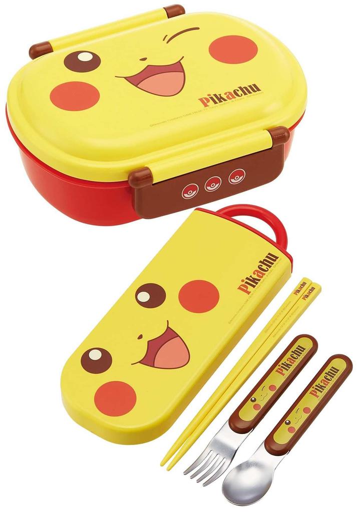 Skater Antibacterial Lunch Pikachu Made in Japan Children's Box, Fluffy, 360ml, Pokémon Face, (QAF2BAAG-A)
