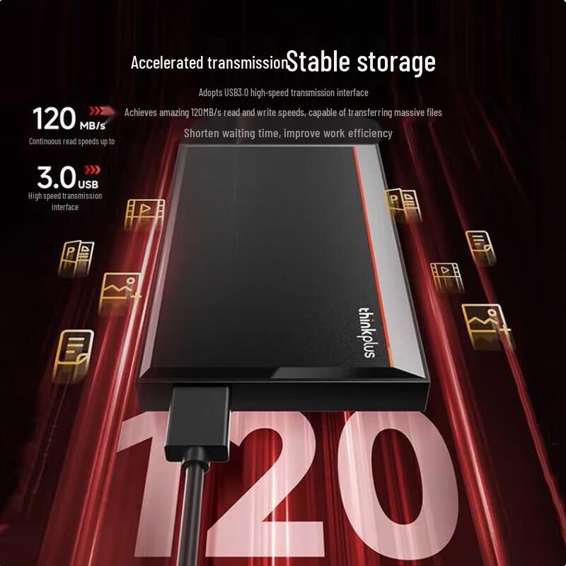 Lenovo ThinkPlus UD100 USB3.0 Portable External Hard Drive