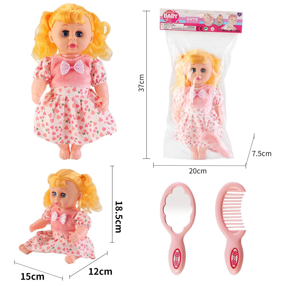 12-Inch Soft Talking Baby Doll Sleep Companion Toy - Ideal Gift for Girls