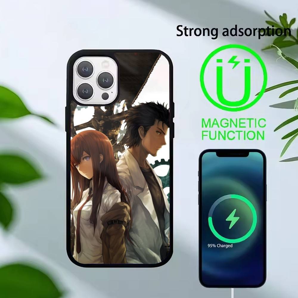 A-Okabe Rintaro STEINS DATE Phone Case For iPhone 17,16,15,14,13,Pro,Max,Plus,Magnetic For Magsafe Wireless Charging