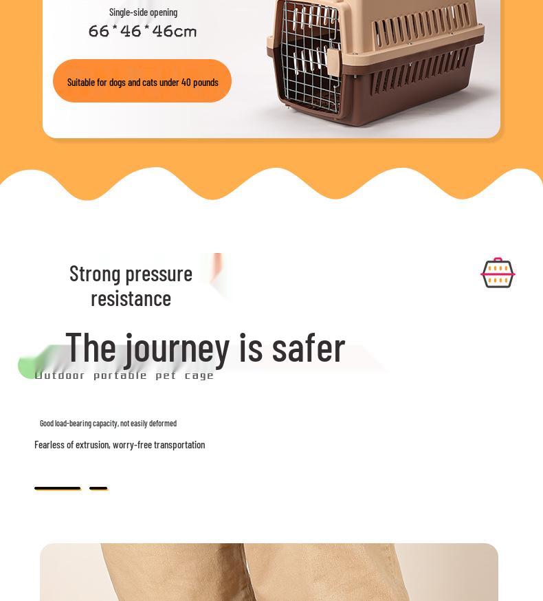 Portable Pet Travel Carrier: Airline-Approved Cage for Cats and Dogs (Various Sizes)