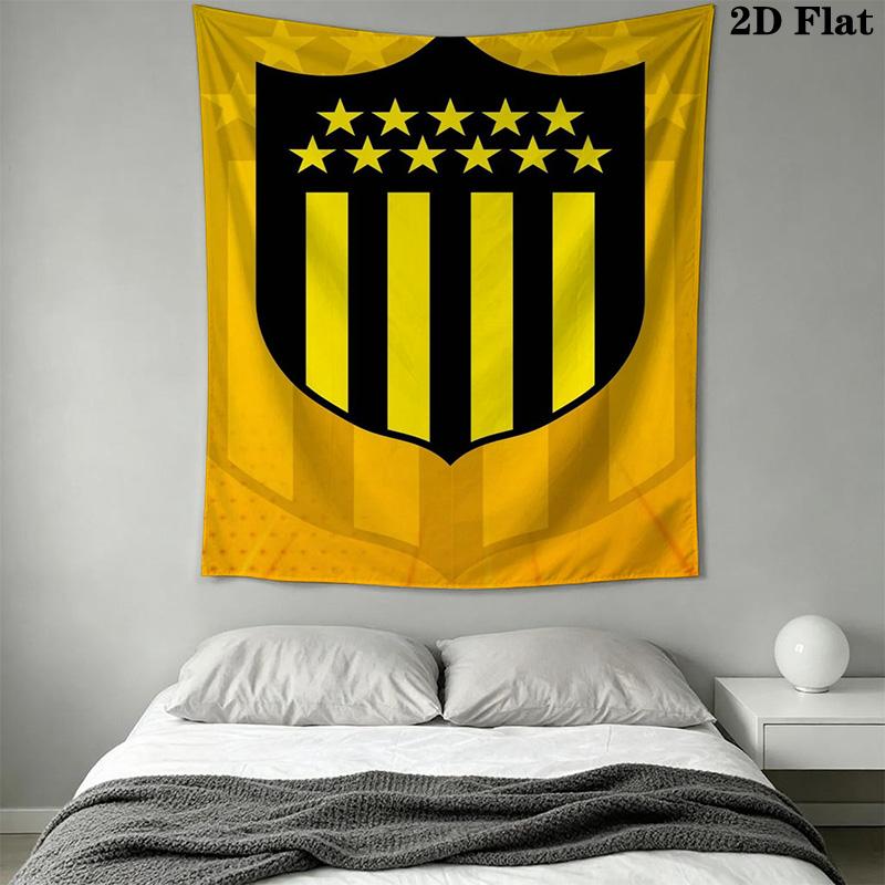 Peñarol football Pattern Home Decor Tapestry, Wall Hanging, Decorative RV Wall Cloth.MGT0918448