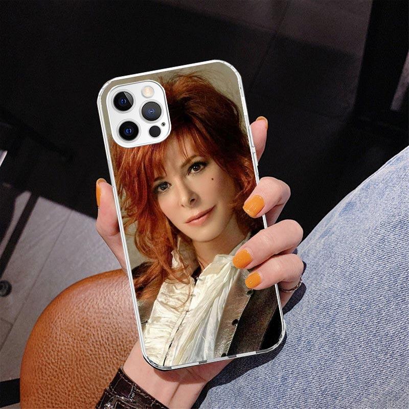 Mylene Farmer Phone Case For iPhone 17 Air 16 Pro Max 16E 15 + 14 Plus 11 12 13 Mini 7 8 SE Gift Print Cover Fundas