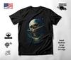 Cosmic Ringed Skull T-Shirt Black Unisex S-2XL