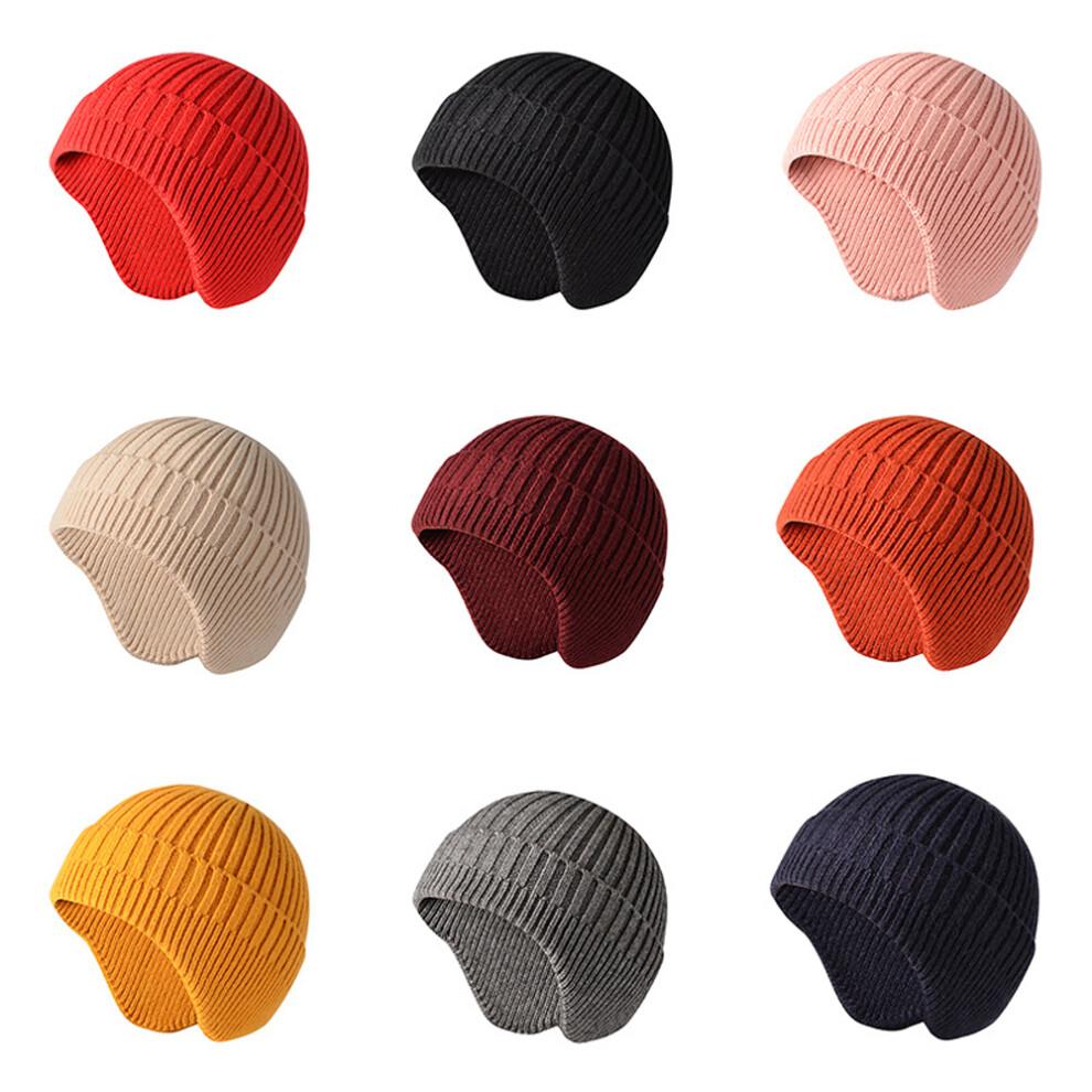 Morttic Winter Caps Beanies for Women Men Knitted Beanie Earflap Hat Warm Knit Skull Cap Beanie (Blue)