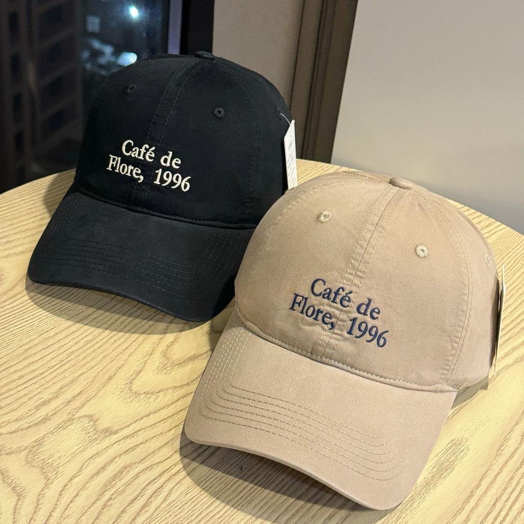 New women's versatile fashion letter soft-top baseball cap, sun-protective embroidered face-flattering duckbill cap for autumn sun protection