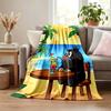 Cartoon Mole Blanket Flannel Blanket Soft Cozy Plush Throw for Sofa Bed Lightweight Home Decoration